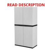 HDX Premium One 35 in. Cabinet, 4-Shelf Grey