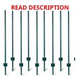 Metal Fence Posts U-Channel, 10-Pack
