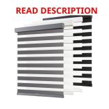 Zebra Blinds Cordless Day & Night Gray 47x72