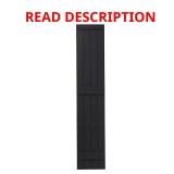 (2) Polypropylene 4-Board Shutters, Black 2PK