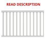 6 ft x 36 in White Vinyl Railing Kit