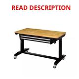 46 in. Adjustable Work Table w/ 2 Drawers