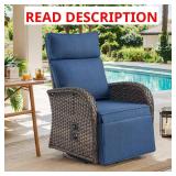 Rotavia Wicker Swivel Recliner