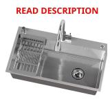 28 in. Drop-In Sink w/ Faucet