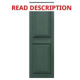 (2) Mid America 14-3/4" x 59" Forest Green Shutte