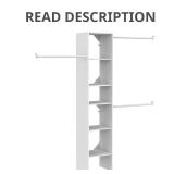 Selectives Narrow 46in W White Closet System