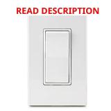 Leviton Decora 15A Single-Pole Switch 5601-2WS