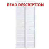24 in. x 78 in. Pine White Bi-fold Closet Door