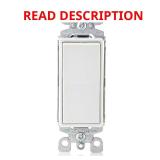 Leviton 15A Decora Single Pole Switch (10 Pk)