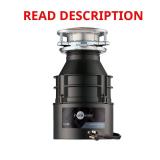 Badger 1 W/C 1/3 HP Continuous Feed Disposal