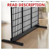 Oriental Furniture Black 3-Panel Room Divider