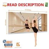 Silver 36x72 Floor Mirror, Frameless
