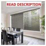 Driftwood Gray Cordless Faux Wood Blinds 32x48