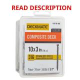 DECKMATE #10 x3 in Deck Screw 1lb