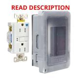 1-Gang Weatherproof Receptacle Cover GFCI