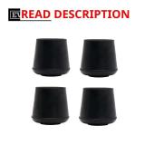 Everbilt 1 in. Black Rubber Leg Caps