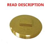 3 in. Brass Cleanout Plug 3-3/8 in. OD