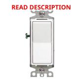 Leviton Decora 15A 4-Way Rocker Switch White