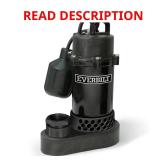 1/2 HP Aluminum Sump Pump Tether Switch