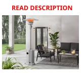 48K BTU Stainless Patio Heater with Wheels