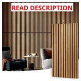 Dark Oak Slat MDF Acoustic Wall Paneling