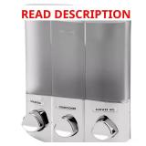 Trio 15 oz Soap/Lotion Dispenser Satin Silver