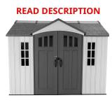Resin Outdoor Storage Shed (80 sq ft)