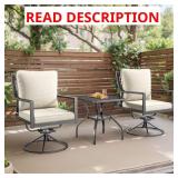 BaliSpin 3-Piece Outdoor Dining Set
