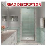 Kinkade XL Frameless Shower Door, StarCast