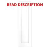 16 in x 80 in Flat Shaker Door Slab