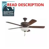 Hampton Bay Rothley II 52" Indoor LED Fan