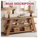 Turrella 70.9 in. Brown Wood Console Table