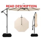 Tangkula 10ft Patio Umbrella w/ Base