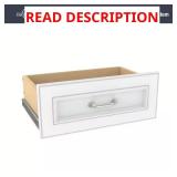 (3) Impressions 22W x 9H White Wood Drawer Kit