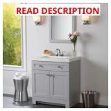 Everdean 31 in. Bath Vanity w/ Marble Top