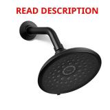 KOHLER Cursiva 3-Spray Showerhead Matte Black