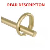 Ringlet 42 120 in Rod 1 in Gold Curtain Rod