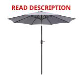 9 ft Aluminum Market Patio Umbrella