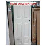 30"x80" 6 panel off White door