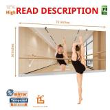 36x72 in Frameless Tempered Wall Mirror