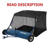 Tow Behind Lawn Sweeper with Adjustable Brush