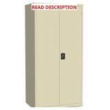 Lorell Fortress Storage Cabinet, Putty