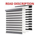 Zebra Blinds Cordless Day & Night Gray 47x72