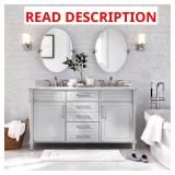 Aberdeen 60in Bath Vanity w/ Marble Top