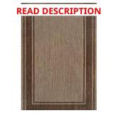 Essence Jute 5x7 Bordered Rug Indoor/Outdoor