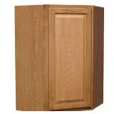 Hampton 24W x 12D x 36H Corner Cabinet Oak
