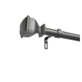 Napoleon 66-120in Gunmetal Iron Curtain Rod