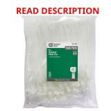 8in 50lb Zip Ties UL 21S 1000 Natural