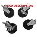 PROLINEMAX 4-Pc Locking Swivel Caster 3"