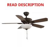 Wellston II 44in LED Bronze Fan w/ Light